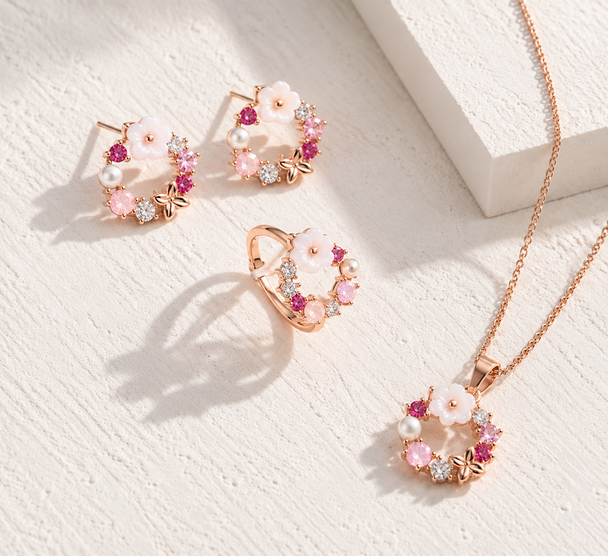 Rosé Bloom Set